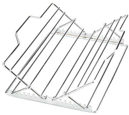 Rurunklee Chicken Roasting Rack | Foldable Adjustable Meat Rack,Kitchen Gadgets Baking Racks, Stainless Steel Turkey Holder for Smoker