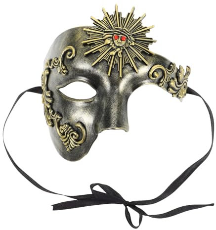 DECHOUS Masque Demi-visage Pour Homme Et Femme Accessoire Décoratif Pour Fête De Carnaval Et Mascarade