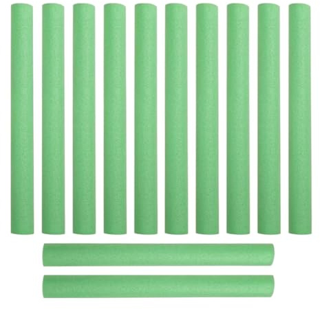 Bortivier 12 Fundas de Espuma para Poste de Trampolín, Reemplazo de Acolchado de Trampolín, Fundas Protectoras para Trampolín, Tubo de Espuma Verde