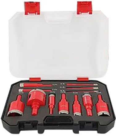 Lpoppcx Cortador de Agujeros para Baldosas - Herramienta De Corte De Alta Precisión | Kit De Coronas Para Azulejos Cerámicos - para Instalación de Tuberías de Drenaje Reparación de Paredes Instalación