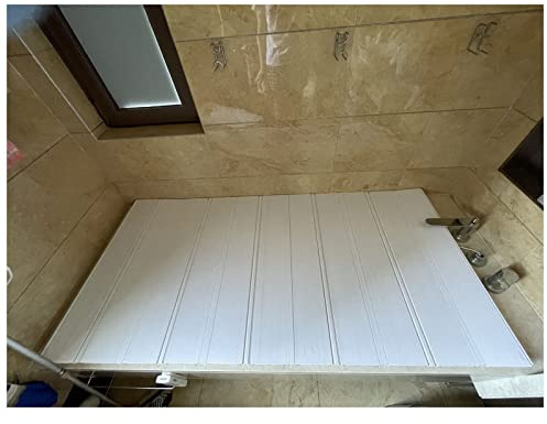 Hopfällbar badkarsbricka, dammtät badkarsskydd, PVC-isoleringsskydd, badkarslock, badkarstillbehör, 0,6 cm tjocklek, 22 storlekar (80x160x0,6 cm)
