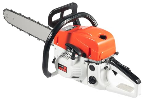 Motosierra de gasolina de 52 cc, 2,0 kw, longitud de la cadena: 51 cm, 7500 rpm, mano de 20 pulgadas