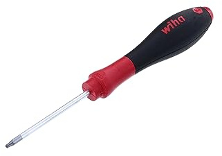 Wiha Schraubendreher SoftFinish® TORX® Tamper Resistant (mit Bohrung) mit Rundklinge (03107) T8H x 60 mm