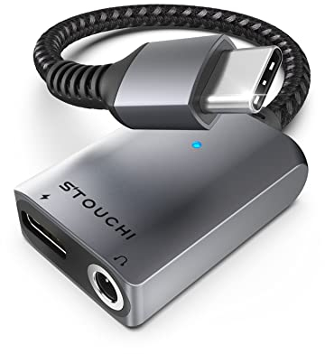 Stouchi USB C Kopfhörer Adapter und Laden, USB Typ C auf 3,5 mm Klinke Aux Adapter,Hi Res DAC,Sicheres 30W Schnellladen,Kompatibel mit i-Phone 16/17 Pro/Max,Samsung Galaxy S24 S23,iPad Air/Pro,Pixel