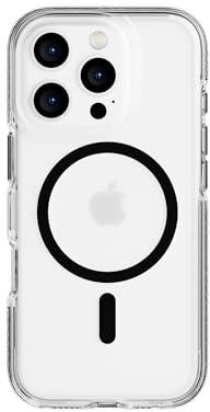 Tech21 EvoCrystal for iPhone 16 Pro Compatible with MagSafe - Impact Protection Case 15x Military Standard Tested - in Black
