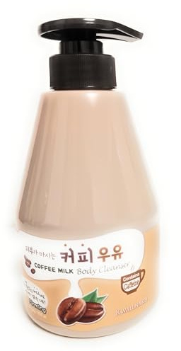 KWAILNARA Coffee Milk Firming Body Cleanser 560g – Moisturising & Nourishing Body Wash with Caffeine & Milk Protein – Korean Skincare Hydrating Shower Gel for Smooth, Soft Skin – 1 Pack