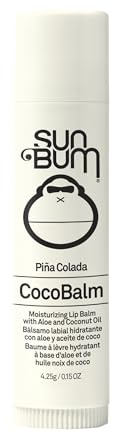 Sun Bum Coco Balm Lippenbalsam, feuchtigkeitsspendende und silikonfreie Formel, hergestellt mit Aloe Vera und Kokosöl, Piña Colada, 4,25 g
