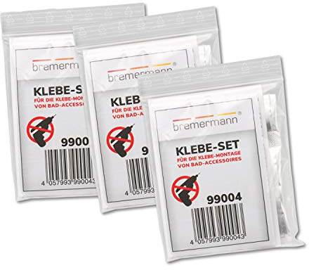 bremermann Klebe-Set für Klebe-Montage von Bad-Accessoires PIAZZA & LUCENTE Klebesystem (3)