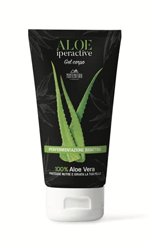 MONTENATURA® Aloe Iperactive Gel 150 ml – Aloe Vera Iperfermentata Lenitiva, +39% Riparazione, Ideale per Pelli Sensibili, Arrossamenti e Post Depilazione