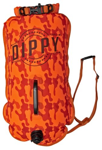 DIPPY Tow Floats for Open Water Swimming | 28L Swim Buoy Open Water Swimming Float | Waterproof Swimming Buoy | Tow Float Dry Bag | Wild Swimming Float | Wild Swimming Accessories Triathlete, Swimmer