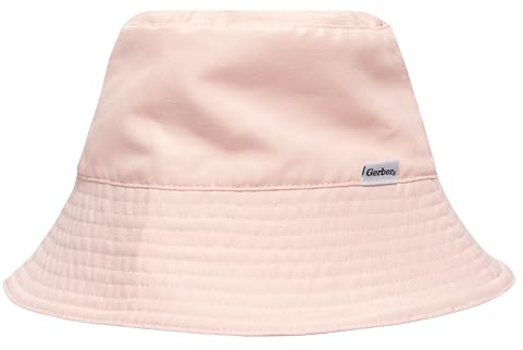 Gerber UPF 50+ Baby Sun Hat Toddler Beach Bucket Hat 0-7 Years, Blush, One Size