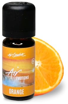 Air Creative® BIO Orangenöl 10ml, Ätherisches Öl (Lebensmittelqualität, 100% Naturrein) - Echtes Orangenöl als Raumduft für eine angenehme, fröhliche Atmosphäre
