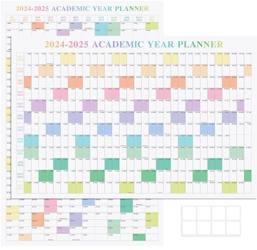 24 x 36 Exellewis 2026-2027 Academic Wall Calendar 12 Months