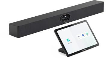 Yealink MeetingBar A40-031 - All-in-One 4K Video Conferencing Solution with Dual 48MP Cameras, 120° Field of View, 8MEMS Microphone Array, CTP25 Touch Panel, Compatible with Microsoft Teams and Zoom