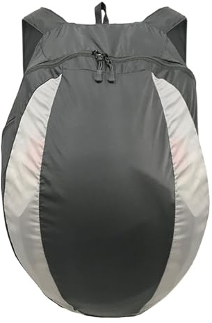 Bolsa para Casco de Motocicleta, 28L Mochila para Casco de Moto Bicicleta Baloncesto, Plegable Mochilas de Motocicleta para Hombre Mujer, Portátil Bolsa Mochila Deportiva Senderismo Ciclismo Viaje
