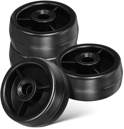Cabilock 4 piezas Ruedas de Plástico para Fitness Rodillos de Repuesto Resistentes para Cinta de Correr y Bicicleta Estática Ruedas Giratorias para Mover Aparatos de Gimnasia Casa y