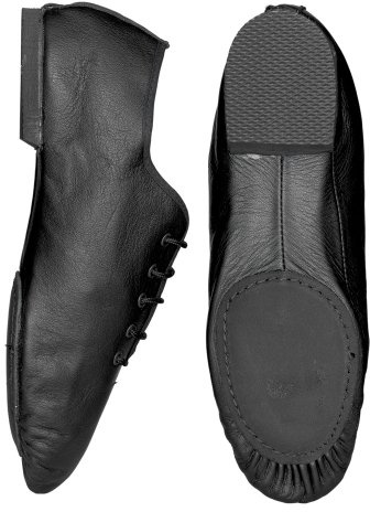 Starlite Basic Black Jazz Shoes Split Suede Sole 11 L UK