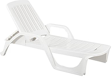 BICA Zanzibar Lettino, in Resina, Bianco