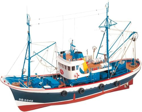 Artesanía Latina - Maqueta de Barco en Madera - Barco de Pesca Bonitero del Mar Cantábrico, Marina II - Modelo 20506, Escala 1:50 - Maquetas para Montar - Nivel Avanzado