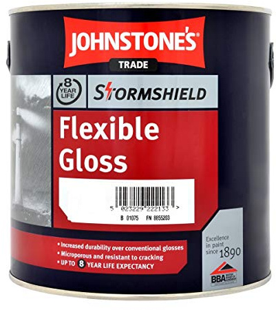 Johnstone'S Trade 2.5 Litre Stormshield Flexible Gloss Brilliant White