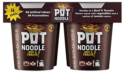 Pot Noodle Beef And Tomato 4 X 90G