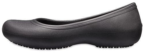 Crocs Women's Crocs Work W Ballet Flats, Black Black 001, 2 UK