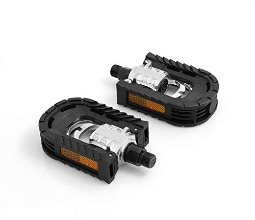 System-S Klapppedale Universal Fahrrad Pedal, Schwarz, 14,3 mm