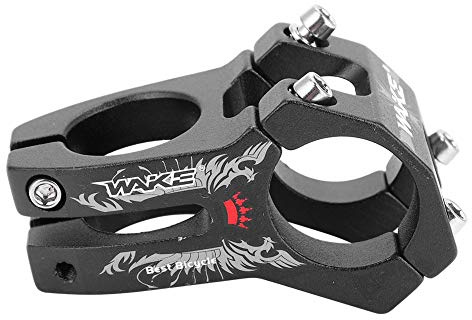Vástago de icleta Corto de Manillar, 31.8mm Potencia para icleta Montaña Elevador de Vástago de Manillar Bar Stem Tallo de Barra para icleta de Carretera Ciclismo BMX Fixie Gear (Negro)