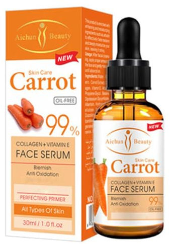 AICHUN BEAUTY Serum 99% Vitamin E Collagen Face Whitening Lifting Smoothing Oil Control Acne Perfecting Primer 4 Type (#04 CARROT)