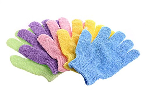 SimpleLife Gants exfoliant Double Face Gants pour Le Bain Gants de Lavage pour la Peau Spa Massage pour exfoliant pour Le Corps, 1 pièce