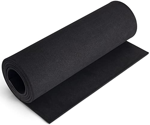 Schwarze 5mm Roll EVA Schaumstoff, MEARCOOH 35.5cm*150cm Cosplay großes EVA Foam, 1PCS EVA Moosgummi Dichte 86kg/m3 für Cosplay Kostüm, Basteln, DIY Projekte (Schwarz 5mm)