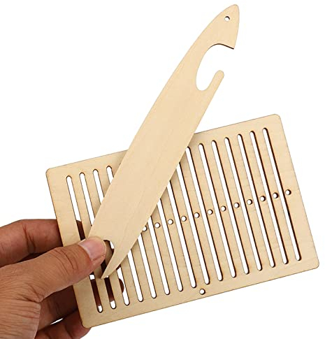 2 StüCk Webstuhl Kit HolzgüRtel Webstuhl Webwerkzeuge Kunsthandwerk FüR Armband Tasche GüRtel Kameragurt HolzgüRtel Weben