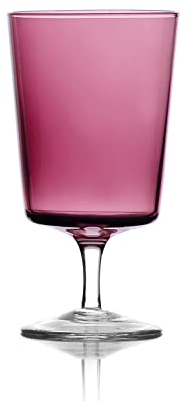 Ichendorf Milano Calice Vino Lilla | Collection Aurora | 22 cl | Verre | Soufflé à la bouche et Travaillé à la main