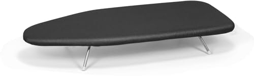 Duwee Tisch-Bügelbrett, Bügeltisch mit hitzebeständigem Bezug, extra Dicke Filzpolsterung, klappbare Edelstahlbeine, 31 x 74,5 cm