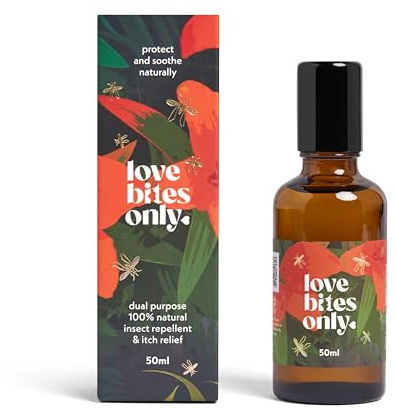 Love Bites Only - DEET-Free Natural Insect Repellent & Bite Relief Roll-On, Family Safe & Gentle Everyday Use - 50ml