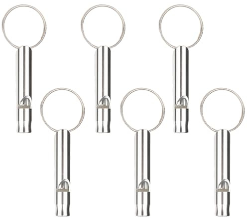 LGYUWER 6 Pcs Dog Whistle High Pitch Dog Whistles, Adjustable Anti Barking Ultrasonic Tool Dog Recall to Stop Barking With Keychain Control ​Pet Behavior Lightweight Loud Far Reaching Sound Whistle