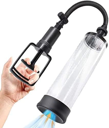 YIBINKG Strong Suction Men's Booster Vacuum Enhancement Pump with High Seal for Men to be a Bigger Men, Enlargement Device Bigger Vacuum Air Pump Extender Device Muscle Strength (YIB-Black01)