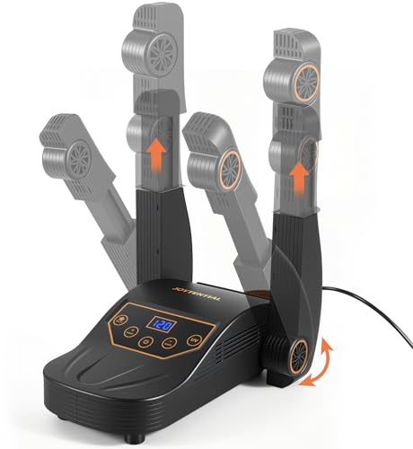 Joytential Electric Shoe Dryer, Boot Dryer with Heat Blower, Foldable, Extendable Dry Rack, Auto-Off Timer, Fast Drying, Portable Dryers for Ski Boots, Sneakers, Socks, Gloves, Odor Eliminating