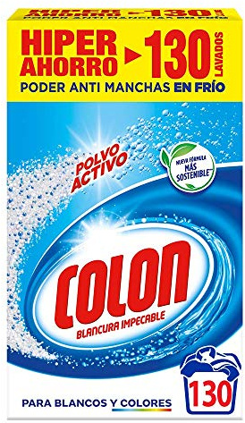 Colon Detergente de Ropa para Lavadora Polvo Activo - 130 Dosis