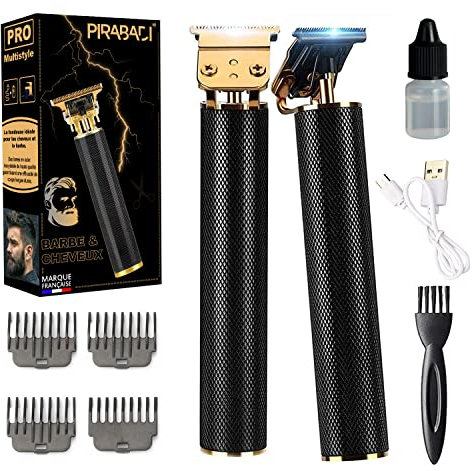 TONDEUSE CHEVEUX HOMME | COFFRET KIT COMPLET | TONDEUSE SANS FIL RECHARGEABLE | 0MM 1.5MM 3MM 6MM 9MM | TONDEUSE BARBE & CHEVEUX HOMME | TONDEUSE PROFESSIONNELLE | MARQUE 100% FRANÇAISE