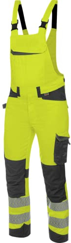 WÜRTH MODYF Warnschutz Arbeitslatzhose Fluo EN 20471 - professionelle Arbeitshose für Herren – Kniepolster Arbeitshose orange in den Größen 44-66 und weiteren Farben - Größe 60