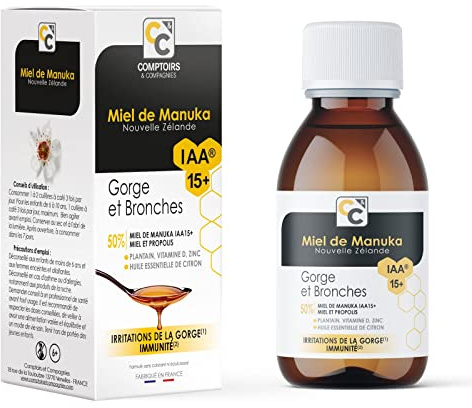 COMPTOIRS ET COMPAGNIES - Solution Buvable Gorge et Bronches - Irritations de la Gorge - Complément alimentaire - 100ml