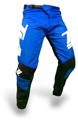 TLA T-One Pantaloni Moto Cross, Enduro, Quad, robusti, Leggeri. Taglie sino 46-6XL per Uomo, Donna, Bambino. Abbigliamento Moto, Tuta Motocross, Enduro, Quad