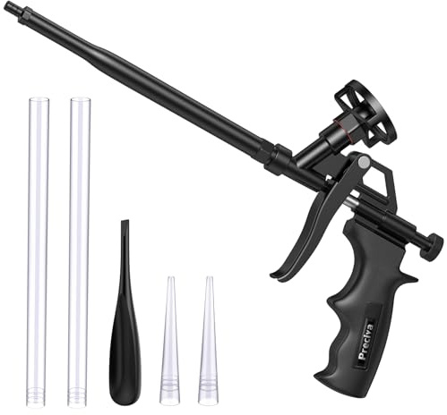 Foam Gun, Preciva Professional Foaming Gun Heavy Duty PU Expanding Foam Gun Spray Application Applicator