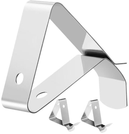 COLLBATH 304 Food-grade Stainless Steel Thermometer Clip Holder 3pcs Temperature Probe Clip for Pot Meat Thermometer for Cooking and Grilling