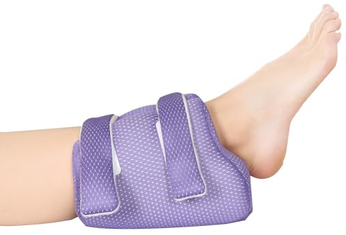 Ehucon Cuscino protettivo 3D per tallone, cuscino per piaghe da decubito, cuscino di supporto per stivali per pazienti costretti a letto, cuscino per caviglia e tallone per dolore al tallone