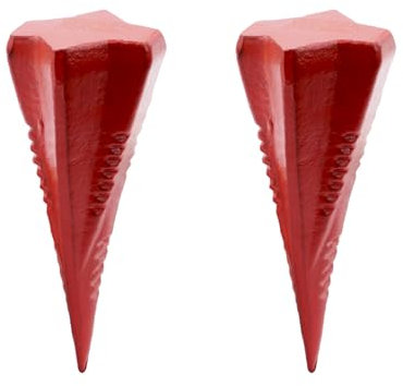 2x SECURA Spaltkeil 1,6 kg - Robuster Spaltkeil für effizientes Holzspalten