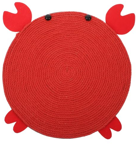 ifundom Griffoir Chat Sisal avec Coussin Antidérapant Planche à Gratter Pratique pour Animaux Protection Meubles et Jeu pour Chats