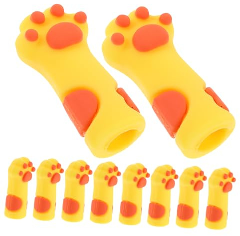 GALPADA 10 Fundas de Silicona en Forma de Pata de Gato para Proteger Tijeras y Pinzas de Manicura, Reutilizables y Fáciles de Limpiar para Rutina de Cuidado de Uñas