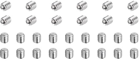 QUARKZMAN 80 Pcs Viti Senza Testa M3-0.5 x 3mm, 304 Acciaio Inossidabile A Punta Tonda Con Testa A Cava Esagonale Interna Per Riparazioni Di Accessori Da Bagno Mobili Progetti Fai Da Te